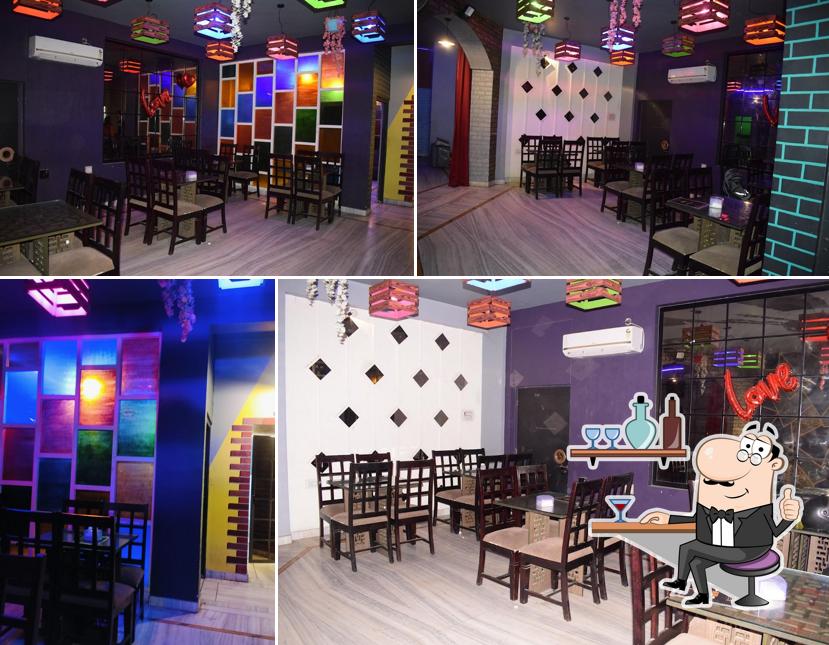 The interior of Davinci Cafe & Restro