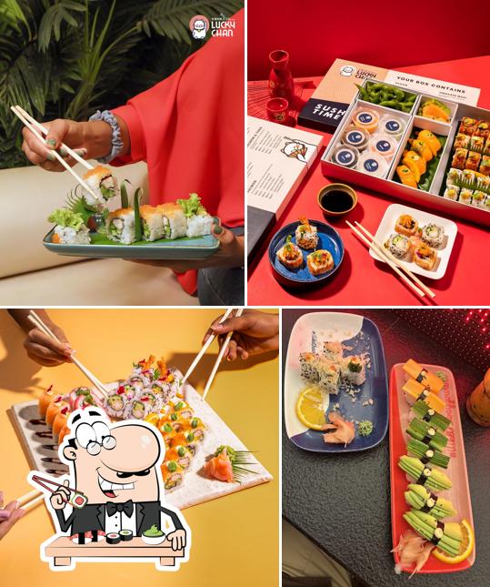 Try out various sushi options