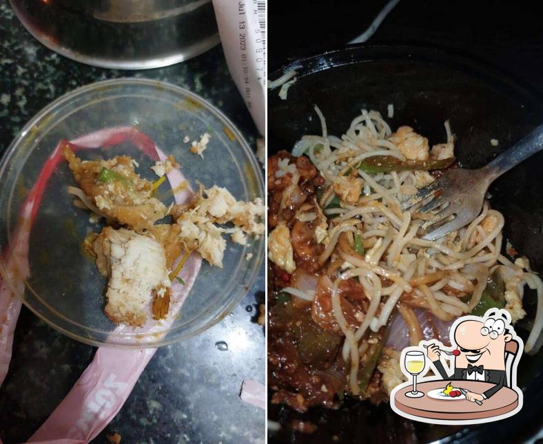 Food at food bowl