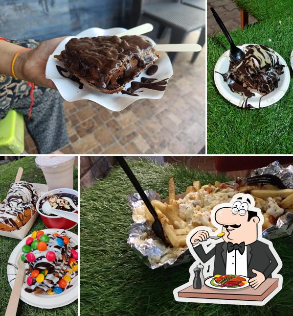 Brownies at Waffle station