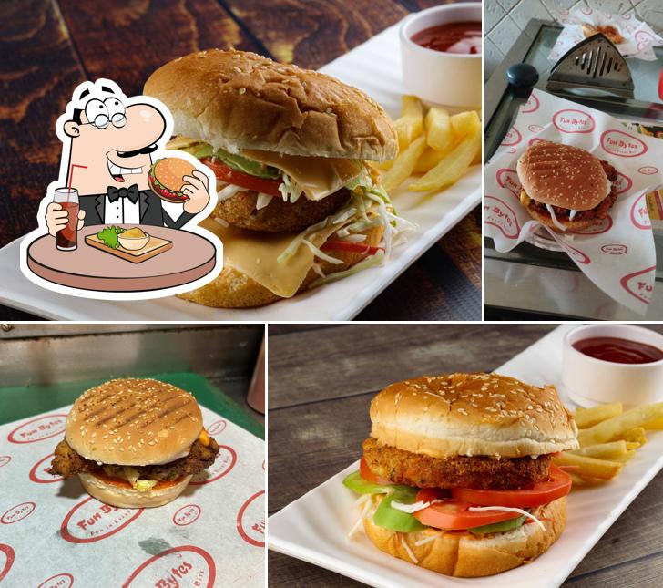 Treat yourself to a burger at Fun Bytes
