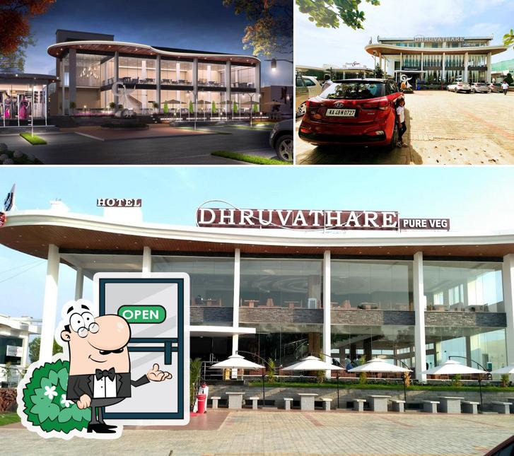 The exterior of Hotel Dhruvathare
