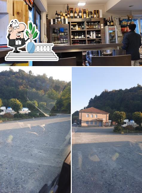 La esterno e interni del ristorante
