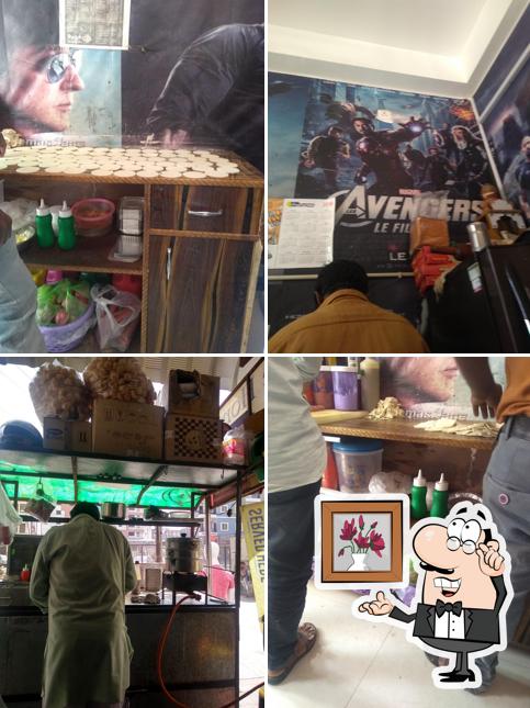 The interior of Bhukkad fast food corner