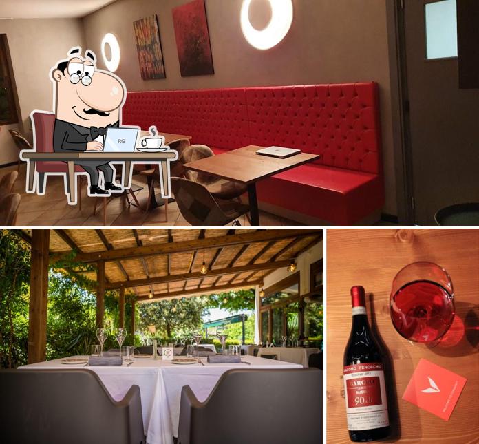 Tra le diverse cose da Ristorante DUO Pesce Dry-Aged a San Felice del Benaco si possono trovare la interni e vino