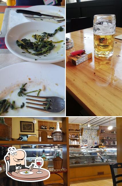 La cibo e interni del ristorante
