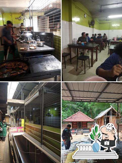 The image of exterior and interior at Sinan Kanji stall & Mess House