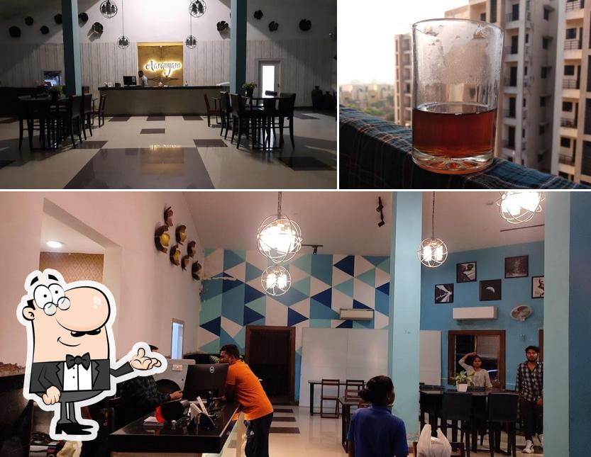 Among various things one can find interior and beer at Aaranyam Restaurant & Cafe