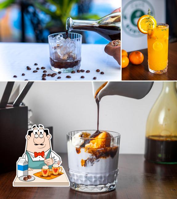 Enjoy a beverage at Café Robusta Porvorim