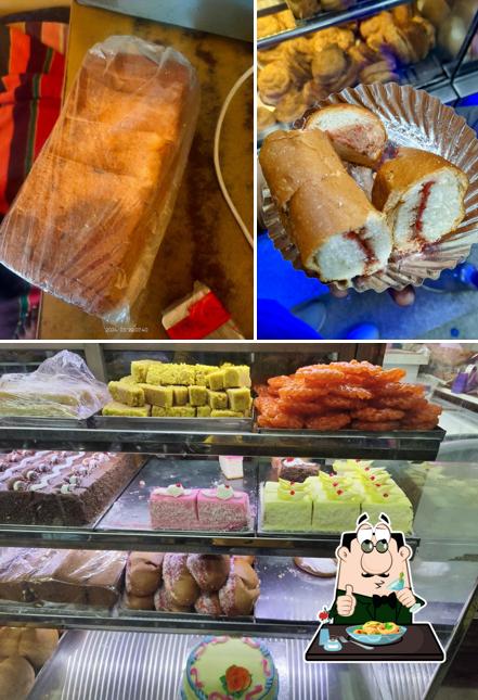 Take a look at the photo showing food and interior at Siddipriya Bakery
