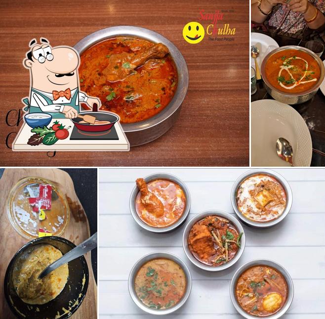 Chicken curry at Sanjha Chulha Restaurant