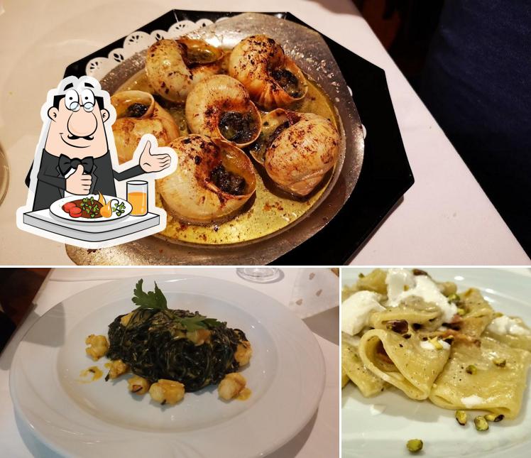 Cibo al Ristorante Aubergine