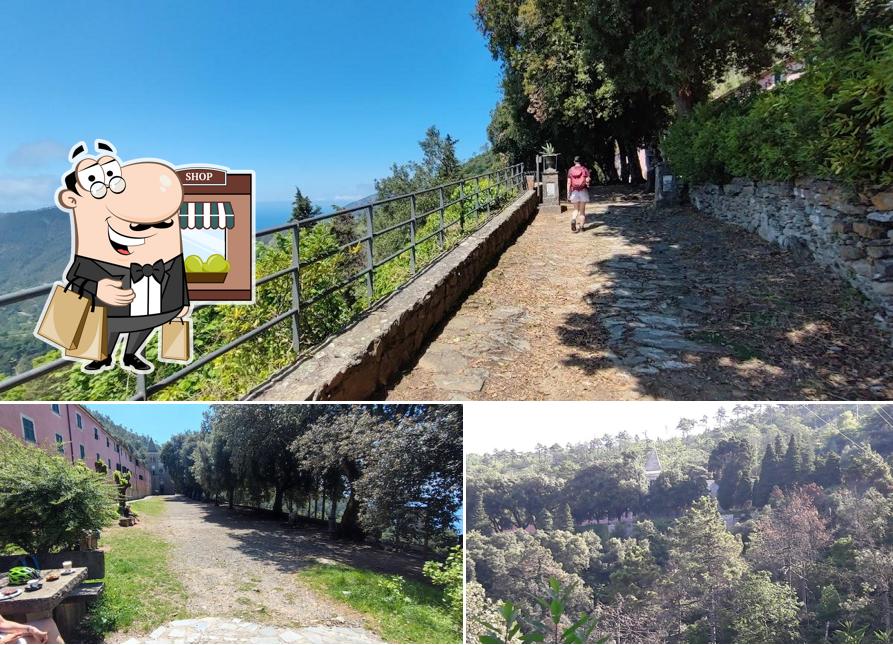 L'area esterna è una caratteristica importante di Santuario Nostra Signora di Soviore