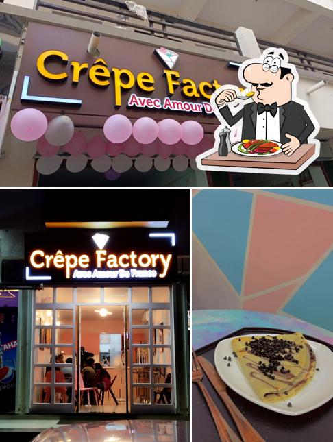 The photo of food and interior at CREPE FACTORY FRENCH CAFE