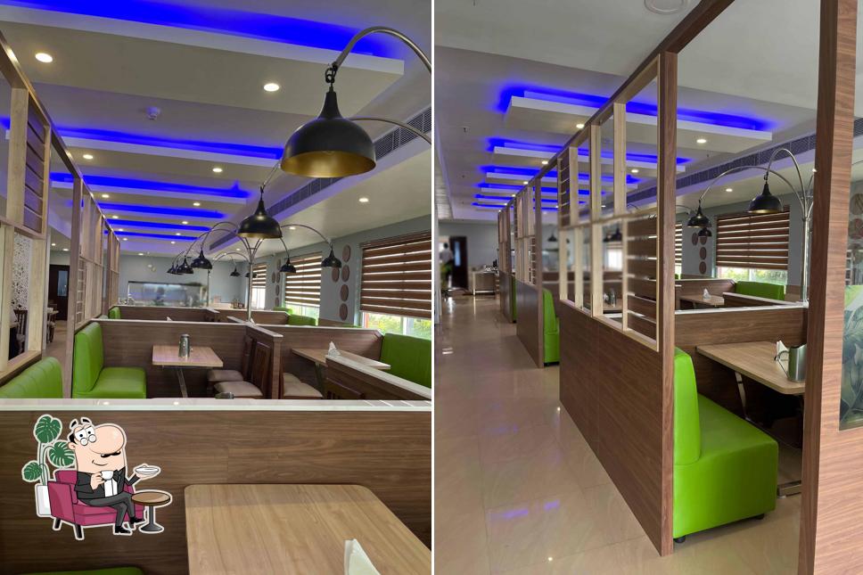 The interior of Pondicherry Southern Residency Pure veg hotel