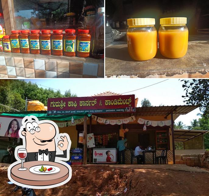 This is the image displaying food and exterior at gurushree hotel