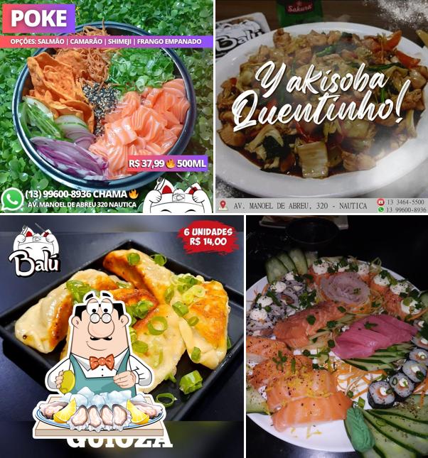 Ostras em Balu Temakeria