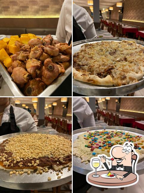 Comida em Restaurante Pizzaria e Sushi Duevitta