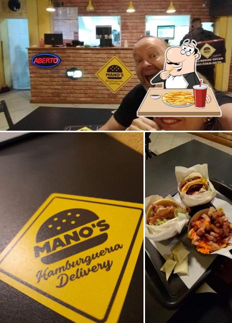 Batata frita em Hamburgueria Mano's