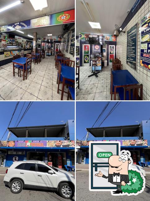 A foto da exterior e interior no Bar e Restaurante Brasil Portugal