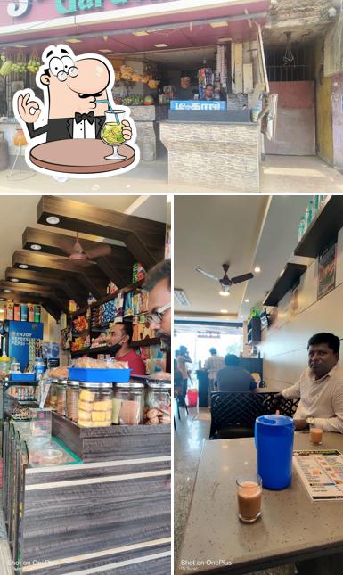 The image of Juice Garden’s drink and food