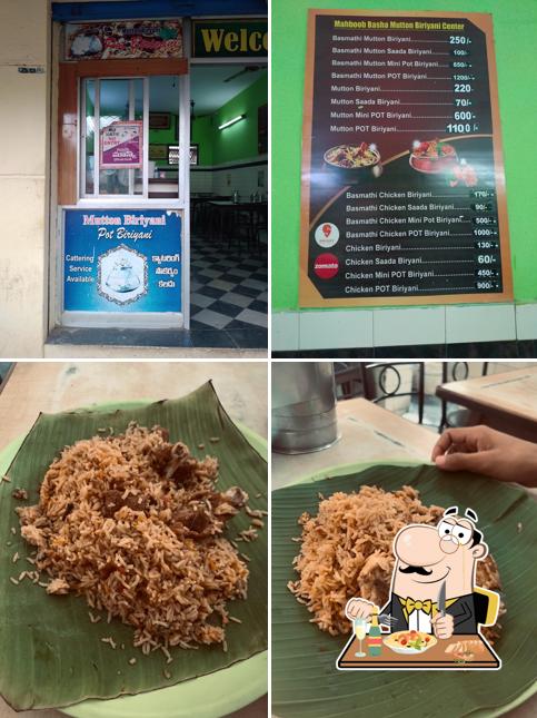 Meals at Mahaboob Basha Mutton Biryani Centre