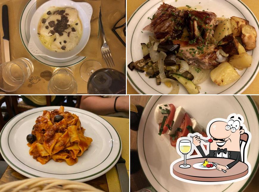 Platti al Osteria Del Cinghiale Bianco