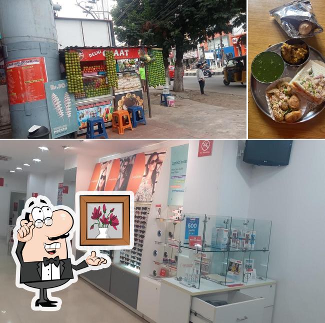 Take a seat at one of the tables at Delhiwala Chaat