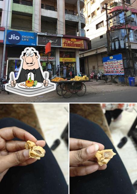 Among different things one can find food and exterior at Haldiram's Express