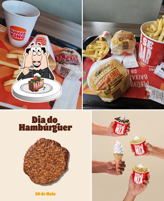 Bolo de chocolate em Burger King
