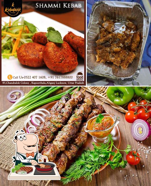 Order meat dishes at Kebabishk
