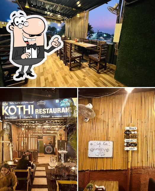 Take a seat at one of the tables at CAFE kOTHI SWm