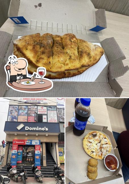 Among different things one can find food and exterior at Domino's Pizza Kunjpura Rd, Karnal