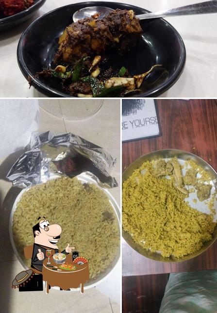 Food at Bandipura donne biriyani