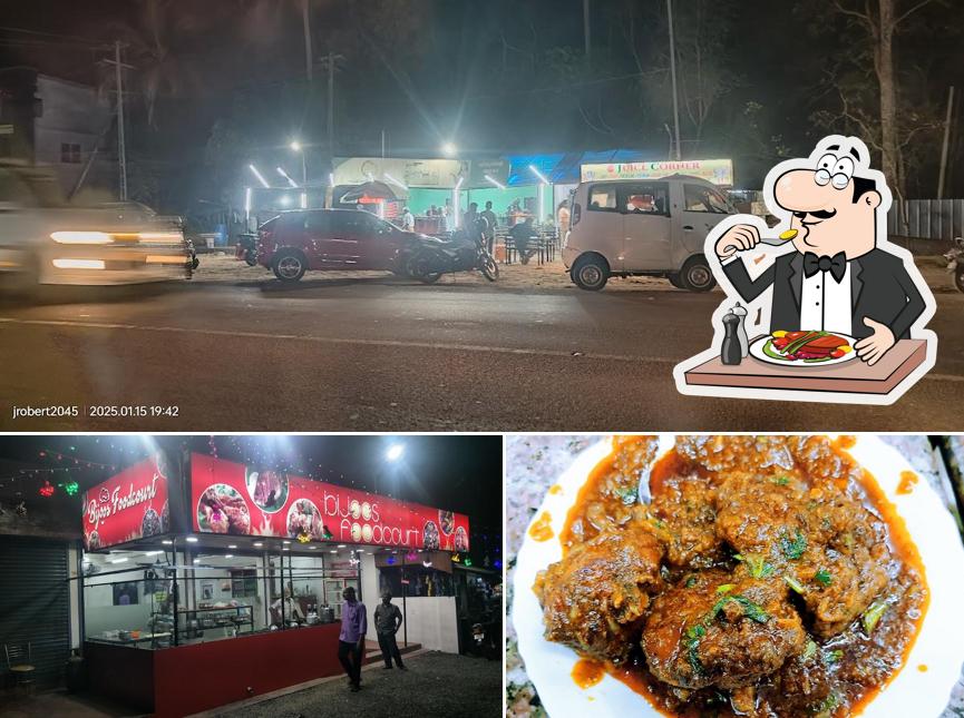 Among various things one can find food and exterior at Bijoos Foodcourt