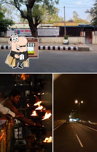 The exterior of Unit Run Canteen, NCC Tirupati