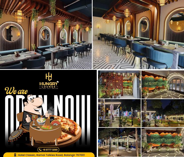 Take a look at the photo displaying food and interior at Hungry Lounge