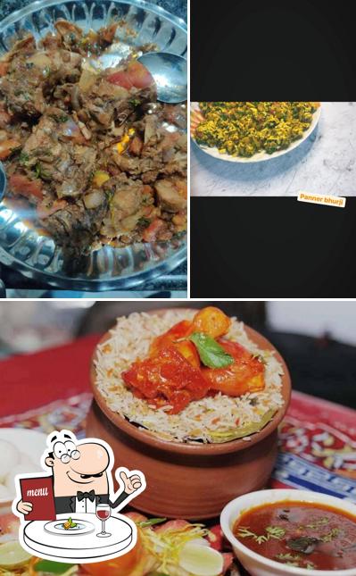 Food at Hyderabadi Biryani