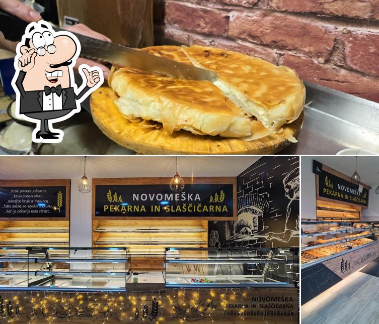 La interni e cibo del ristorante