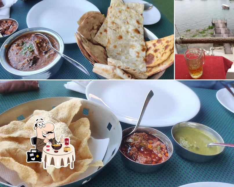 This is the picture showing food and beer at Rainbow Restaurant