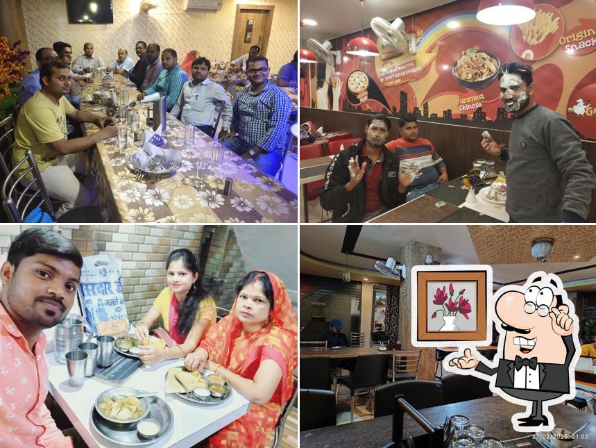 Take a seat at one of the tables at Manokamana Foods