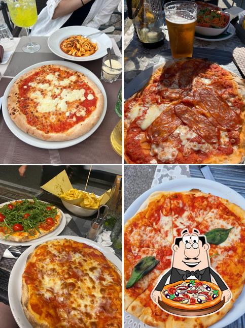 A Miralago cocktail bar and food, puoi assaggiare una bella pizza