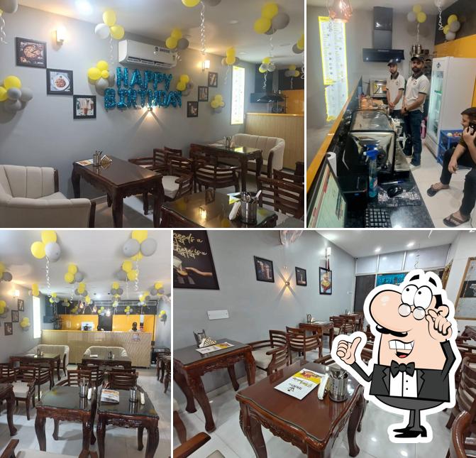 The interior of Tealogy Cafe, Jalandhar