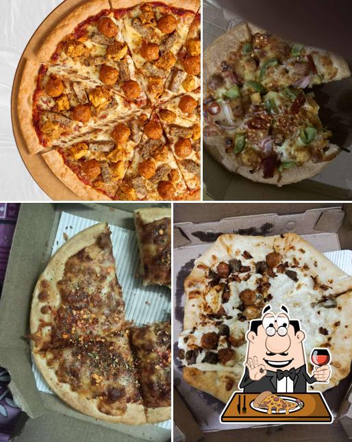 Pick various types of pizza