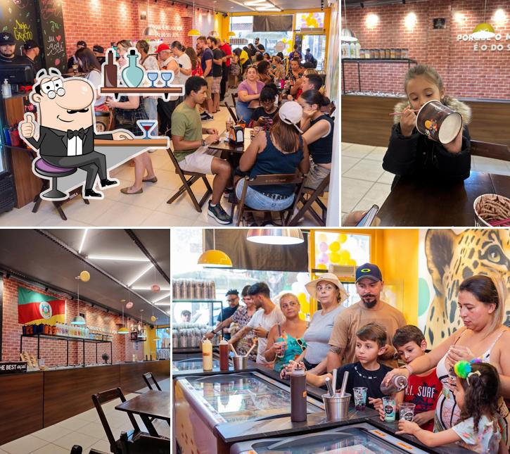 O interior do The Best Açaí