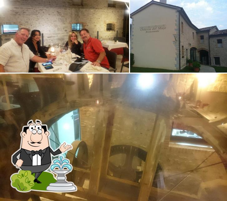 La esterno e interni del ristorante