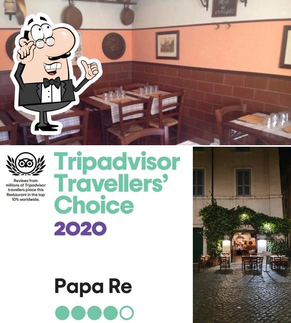Dai un'occhiata agli interni di Papa Re - Trastevere