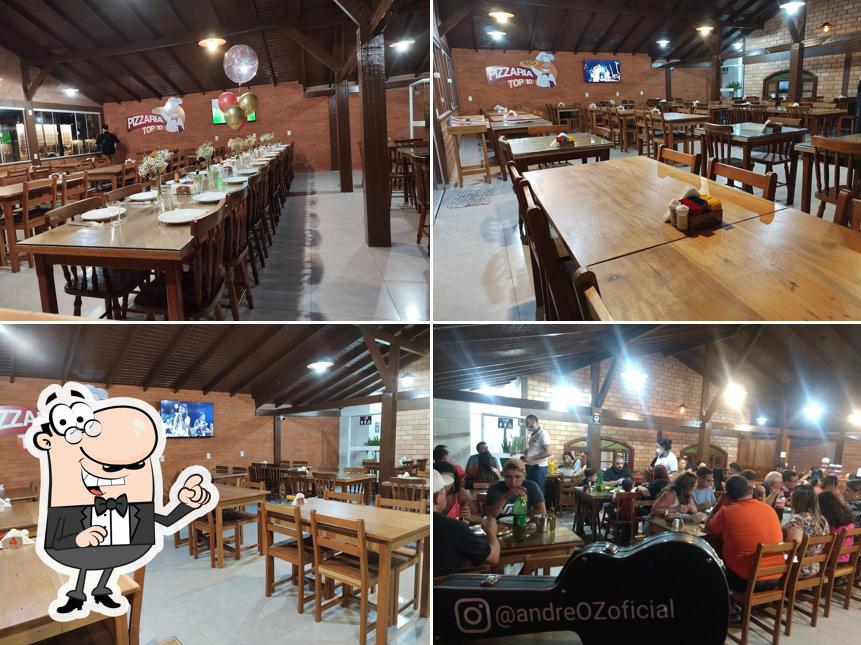 Veja imagens do interior do Pizzaria Top10