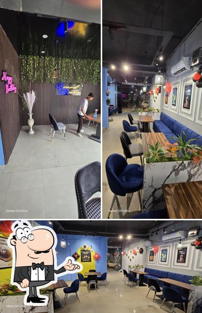 Take a seat at one of the tables at Grand Bistro restaurant