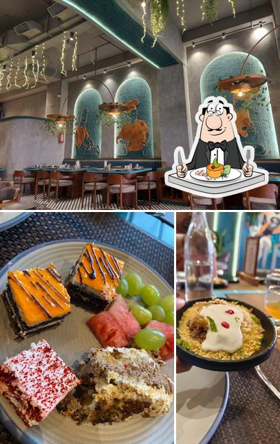 The picture of food and interior at Grill kitchen Ultimate BBQ - Motera